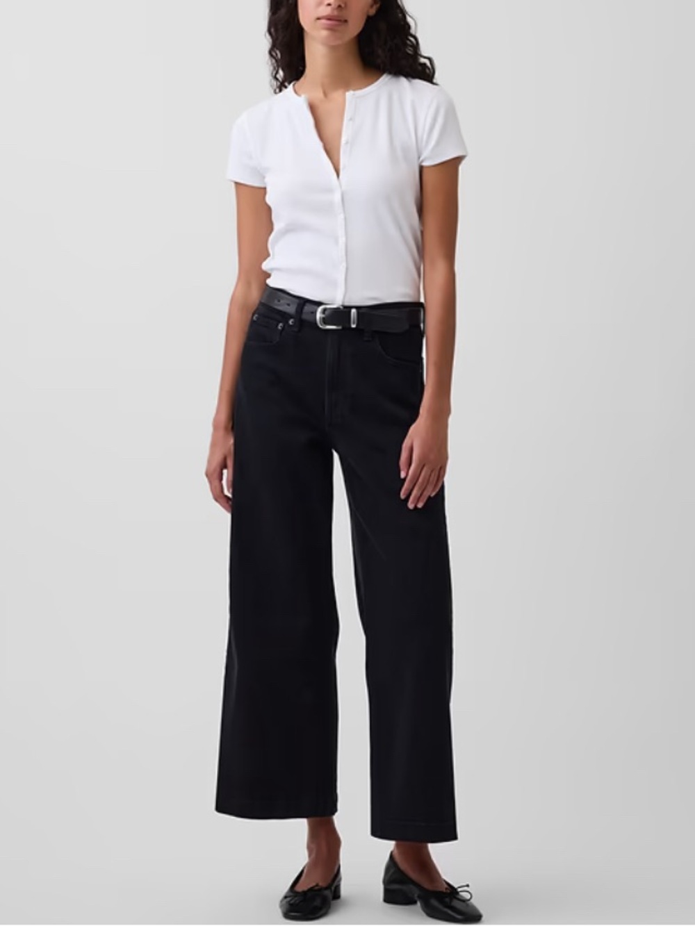 High Rise Stride Wide-Leg Ankle Jeans BNWT